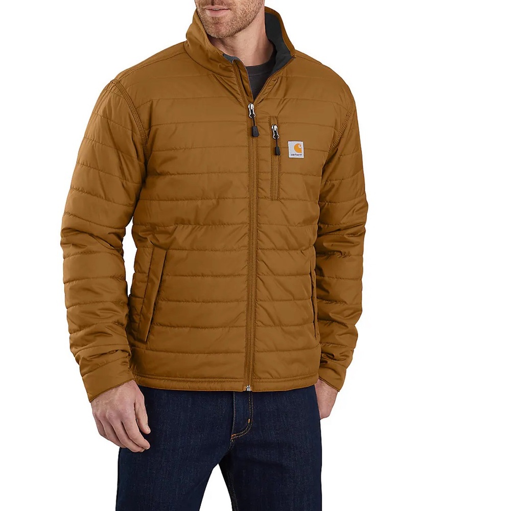 NWT Carhartt Men’s Rain Defender Full Zip Jacket Brown XL TALL